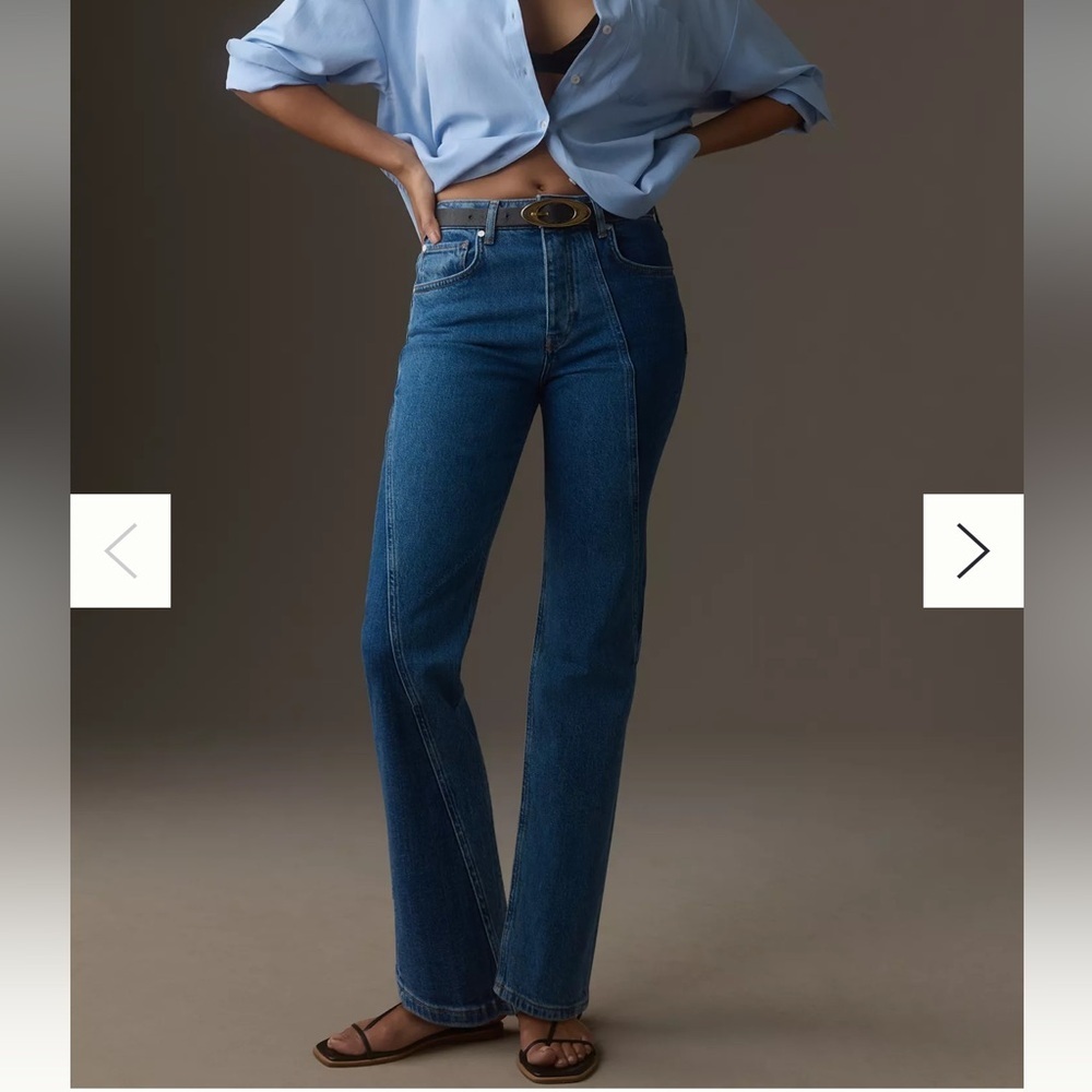 NWT PILCRO VINTAGE HIGH-RISE STRAIGHT-LEG JEANS Size 27